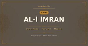 Al-i İmran Suresi Okunuşu, Meali ve Anlamı