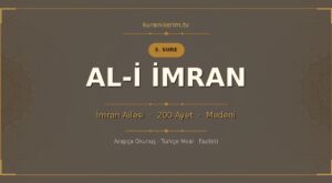 Al-i İmran Suresi Okunuşu, Meali ve Anlamı