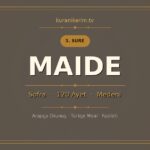 Maide Suresi Okunuşu, Meali ve Anlamı