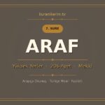 Araf Suresi Okunuşu, Meali ve Anlamı