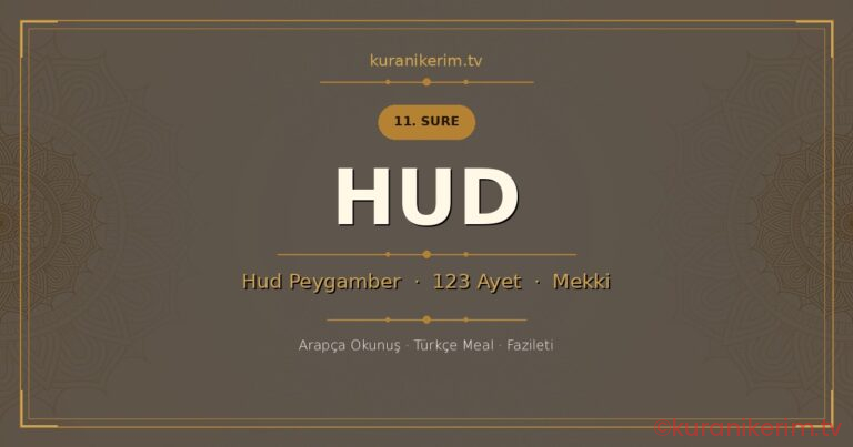 Hud Suresi Okunuşu, Meali ve Anlamı