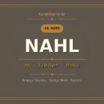 Nahl Suresi Okunuşu, Meali ve Anlamı