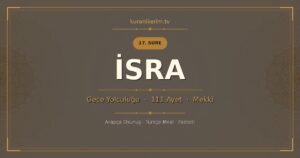 İsra Suresi Okunuşu, Meali ve Anlamı