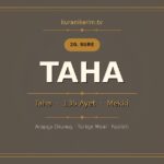 Taha Suresi Okunuşu, Meali ve Anlamı