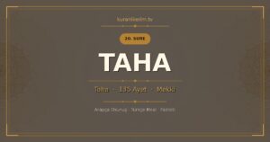 Taha Suresi Okunuşu, Meali ve Anlamı