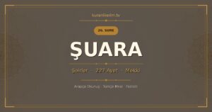 Şuara Suresi Okunuşu, Meali ve Anlamı