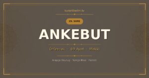 Ankebut Suresi Okunuşu, Meali ve Anlamı