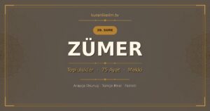Zümer Suresi Okunuşu, Meali ve Anlamı