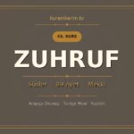 Zuhruf Suresi Okunuşu, Meali ve Anlamı