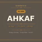 Ahkaf Suresi Okunuşu, Meali ve Anlamı